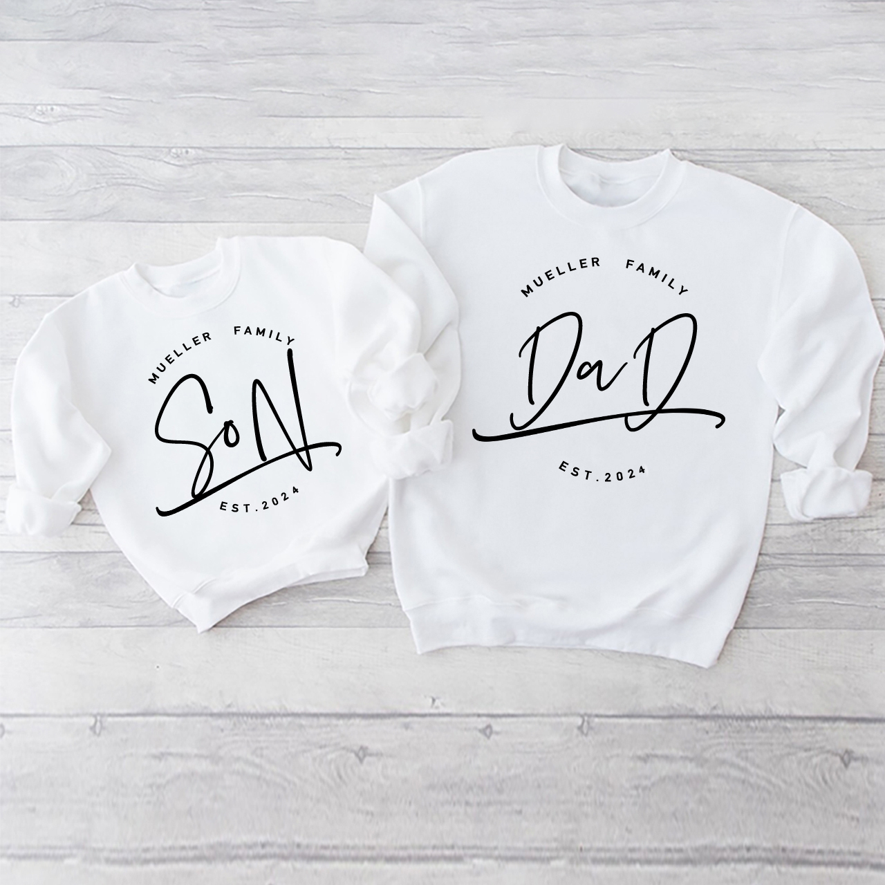 Family Group Daily Matching Sweatshirts