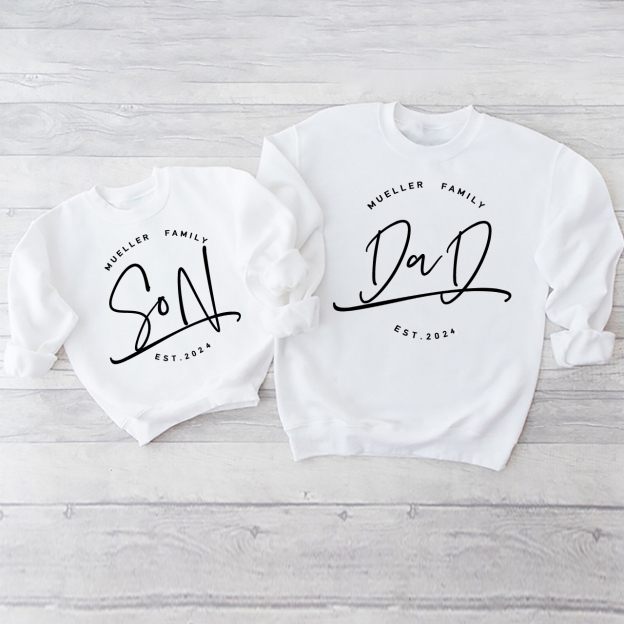 Family Group Daily Matching Sweatshirts