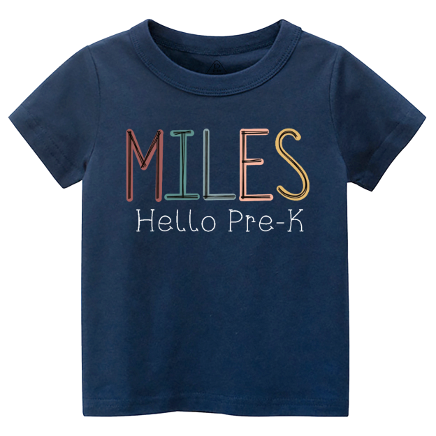 Personalized Name Back To School Toddler&Kid's Tees Beepumpkin 