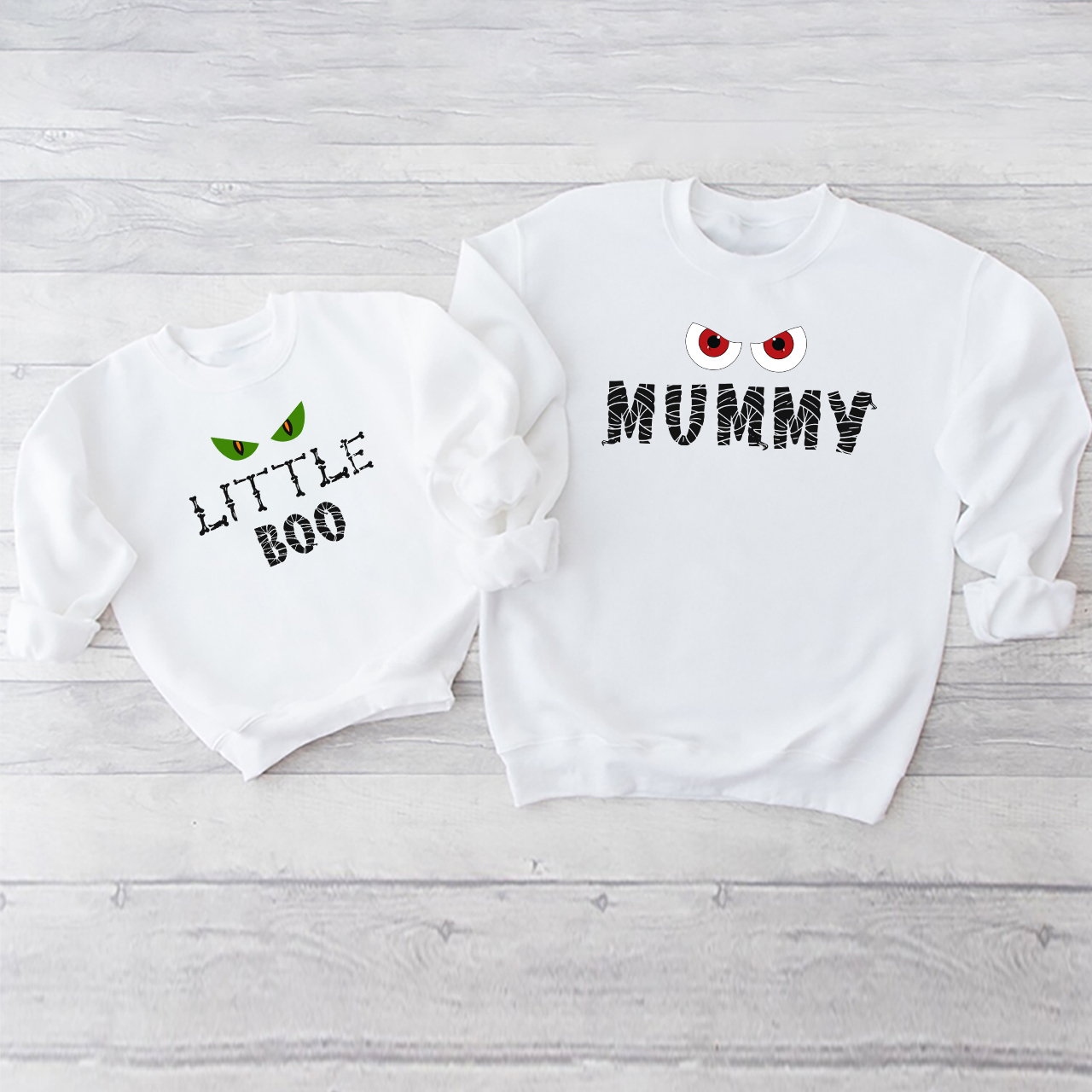 Halloween Funny Group Monsters Family Matching Sweatshirt