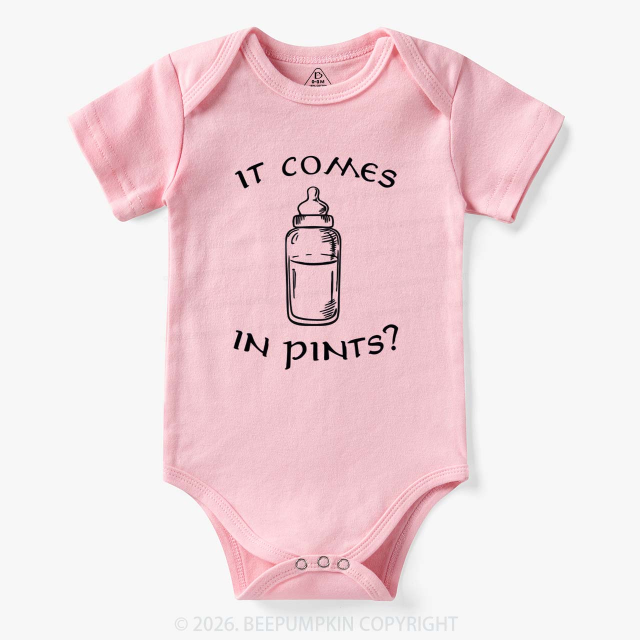 Milk by the Pint Funny Bodysuit