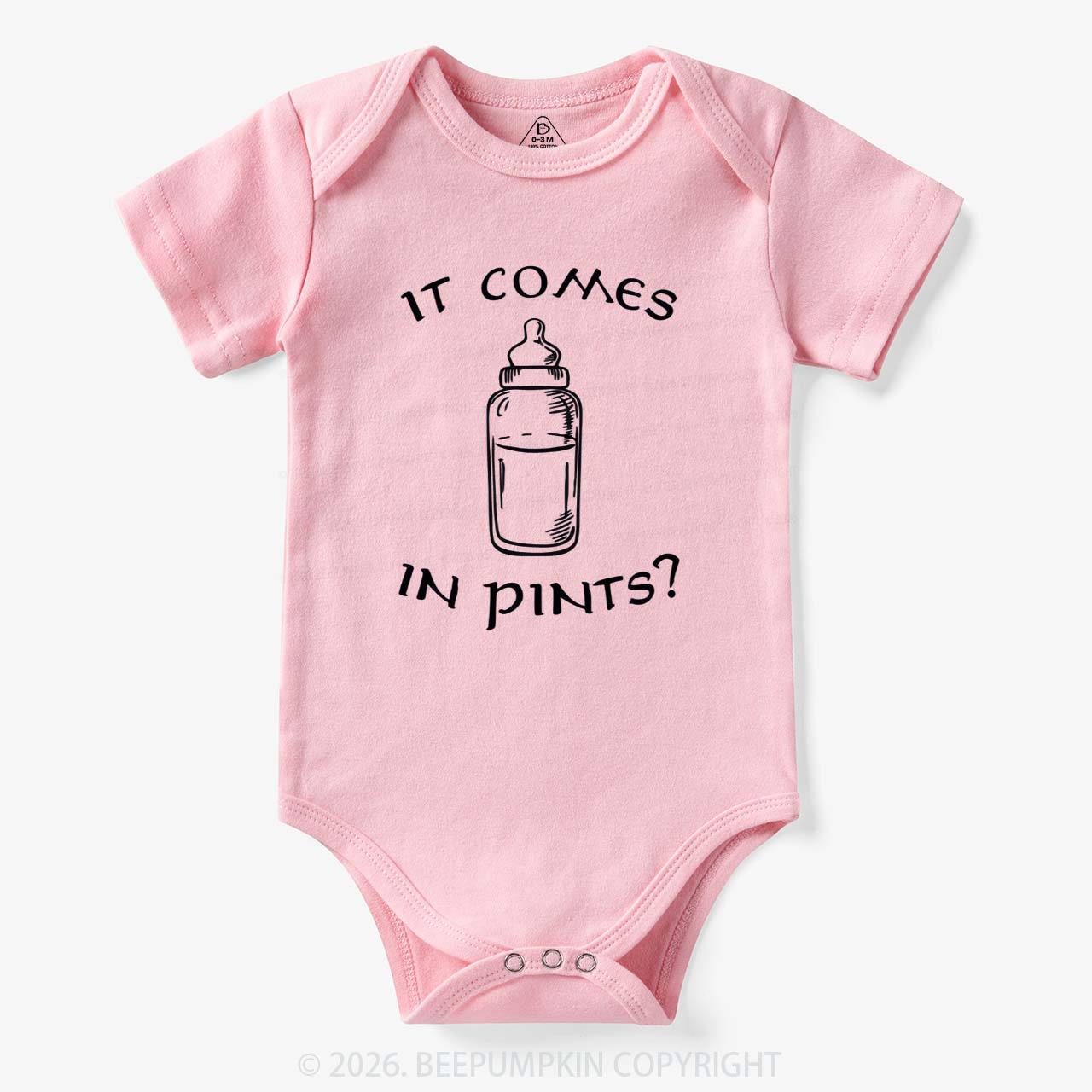 Milk by the Pint Funny Bodysuit