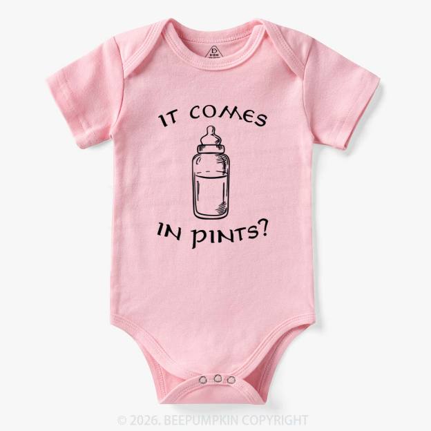 Milk by the Pint Funny Bodysuit