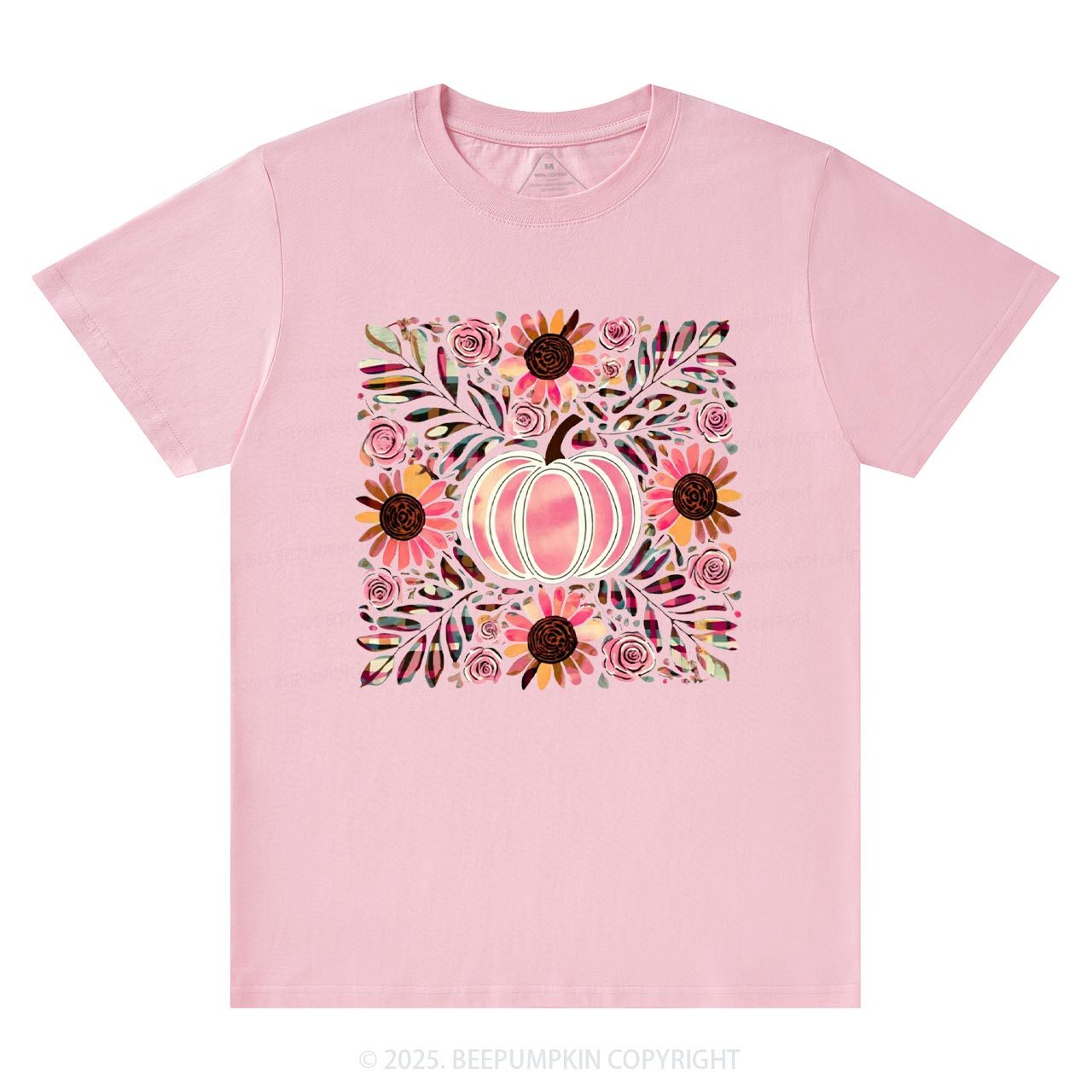 Boho Floral Pumpkin T-Shirts Beepumpkin