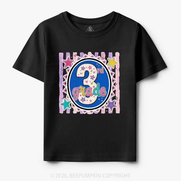 Colorful Grade Star Rainbow Back to School Toddler&Kid's Tees
