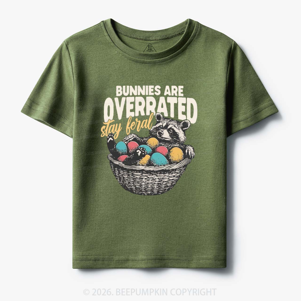 Bunnies Are Overrated Stay Feral Toddler&Kid's Tees