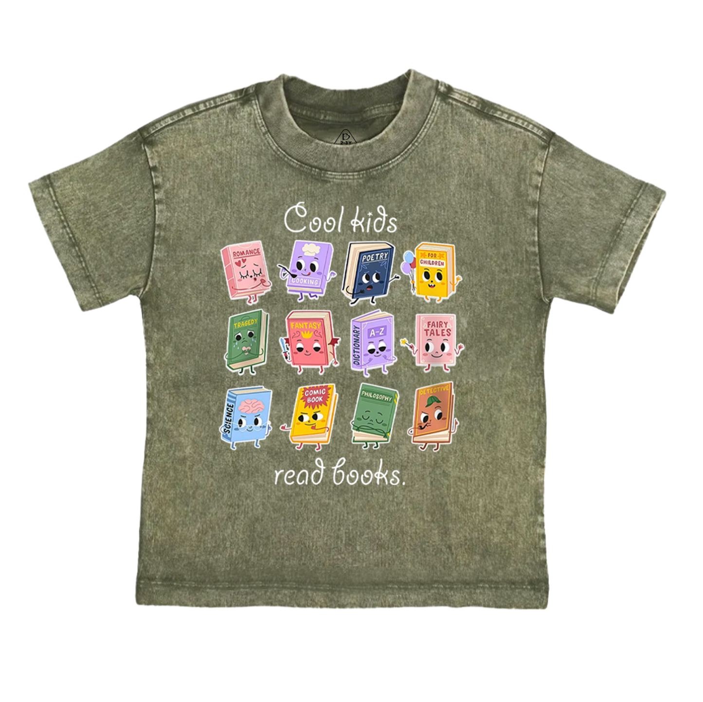 Cool Kids Read Books Toddler&Kids Washed Tees