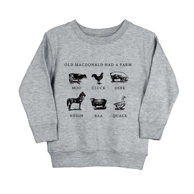 Had a Farm Kids Retro Natural Sweatshirt