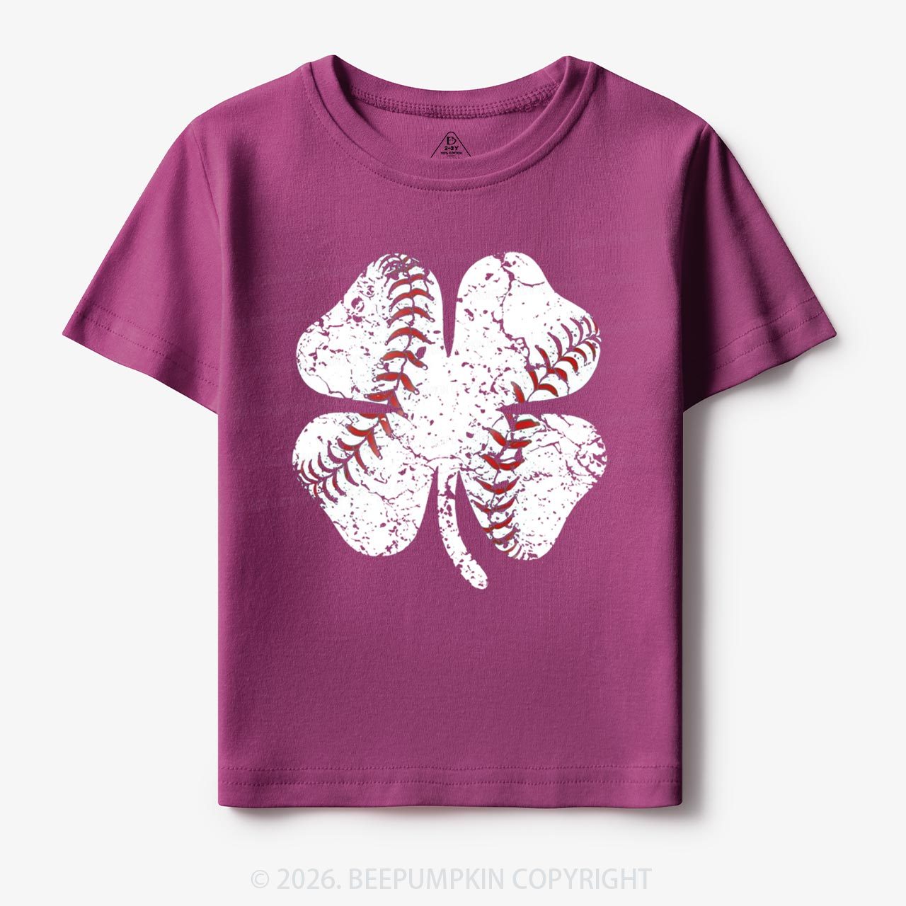 Baseball Shamrock St Patrick's Day Toddler&Kid's Tees Beepumpkin