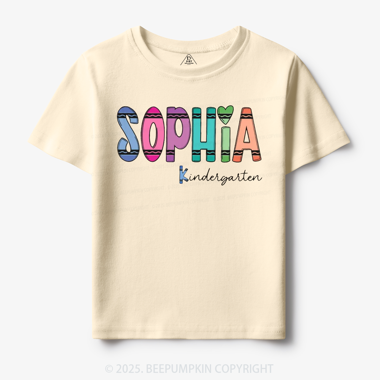 Personalized Colorful Name Magic Toddler&Kid's Tees Beepumpkin