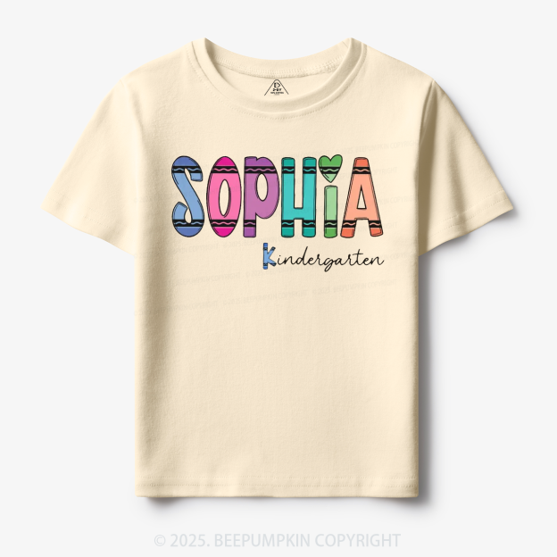 Personalized Colorful Name Magic Toddler&Kid's Tees Beepumpkin