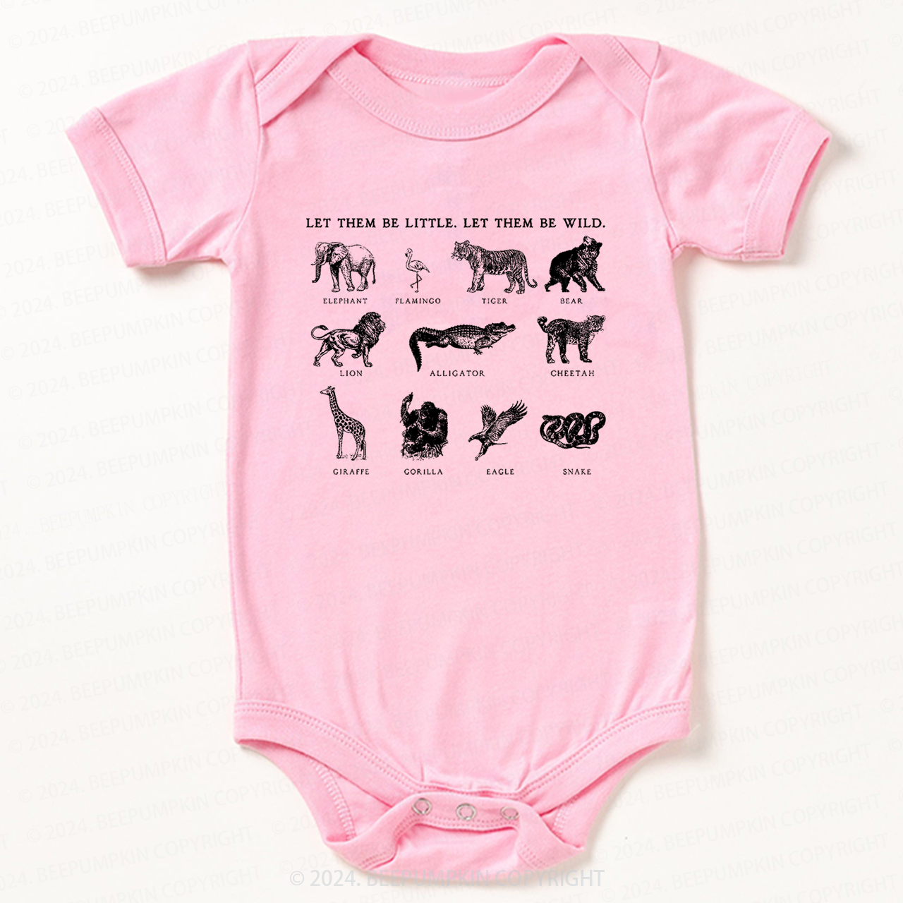  Let Them Be Wild Bodysuit For Baby 