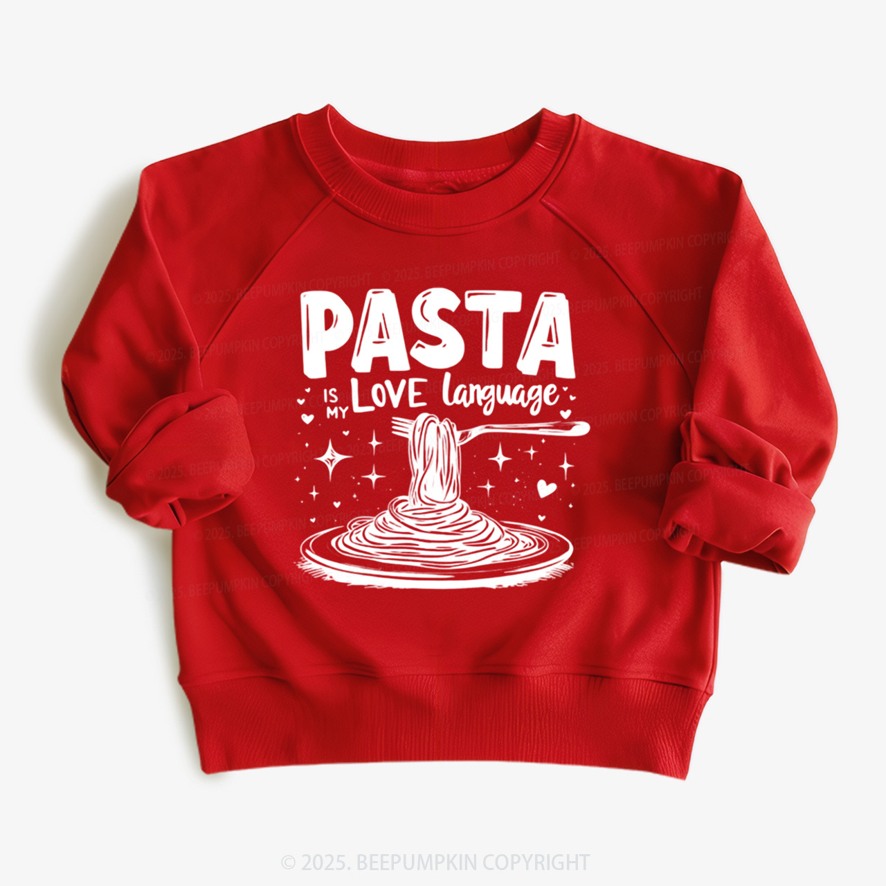 Pasta Is My Love Language Valentine's Day Kid's Sweatshirt