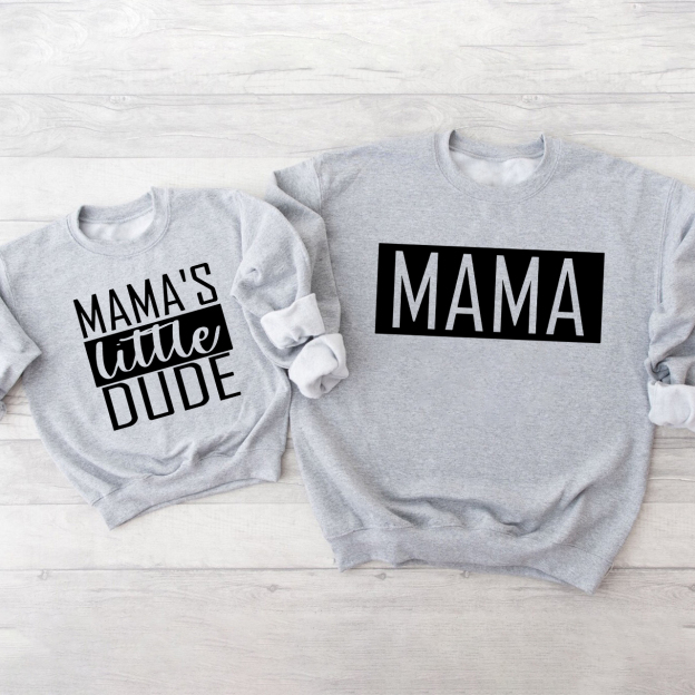 Mama's Little Dude Mom&Me Swetshirt