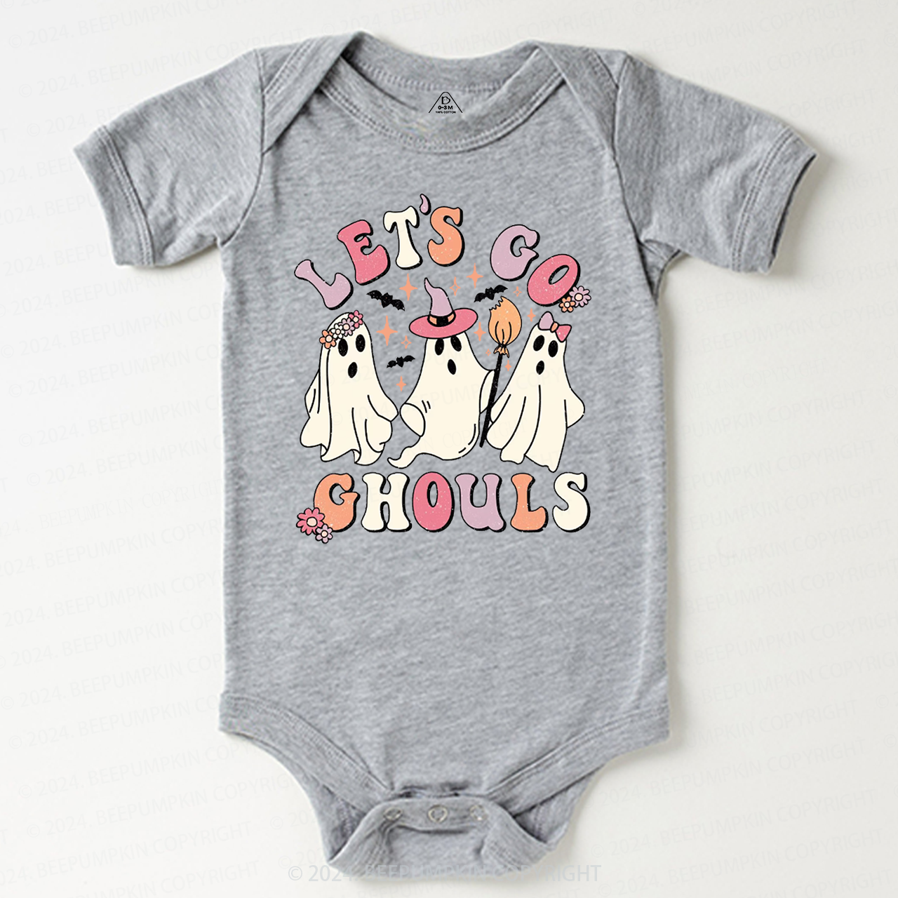Let's Go Ghouls Halloween Baby Bodysuits 