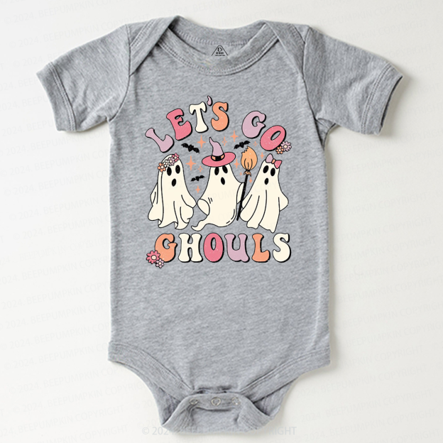 Let's Go Ghouls Halloween Baby Bodysuits 
