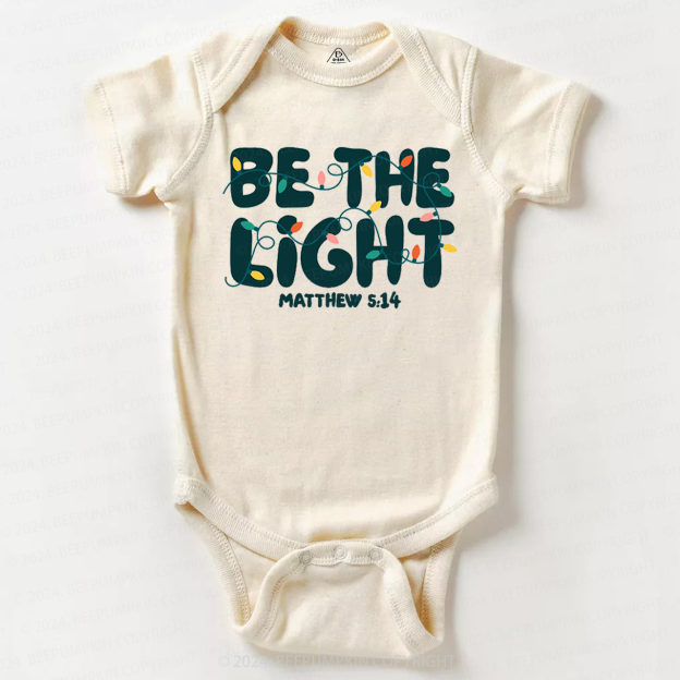 Be the Light Christmas Baby Bodysuit