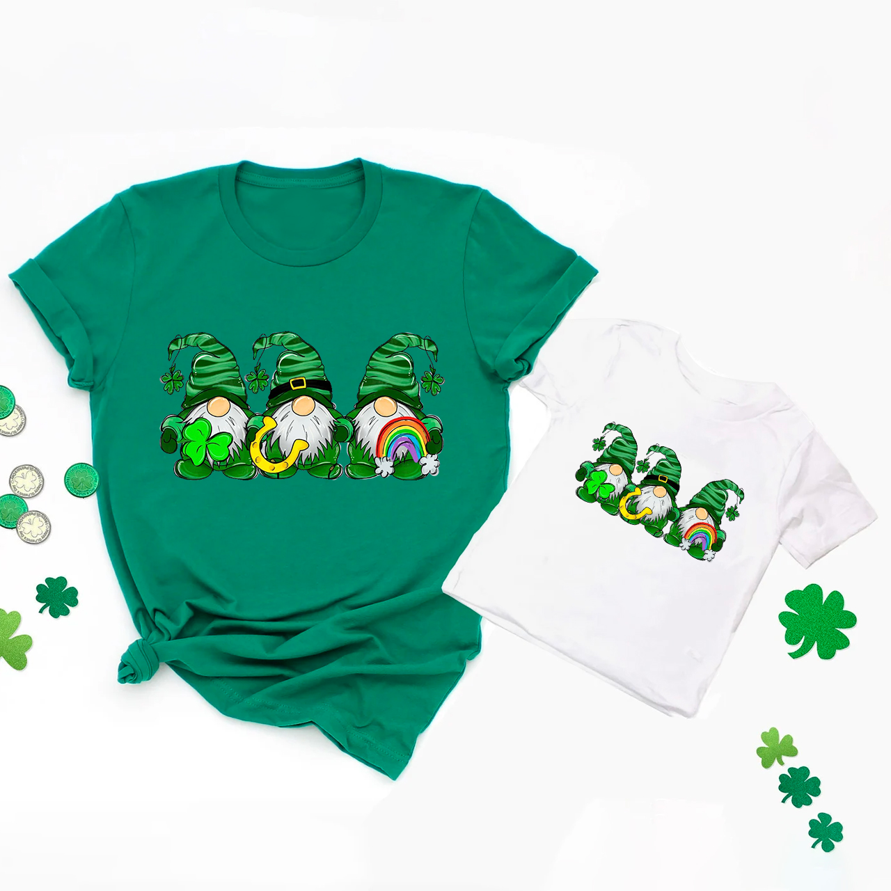 St. Patrick's Day Gnome Family Matching Shirt