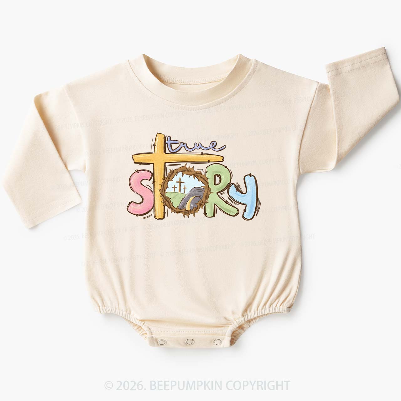 True Story Easter Baby Bubble Romper