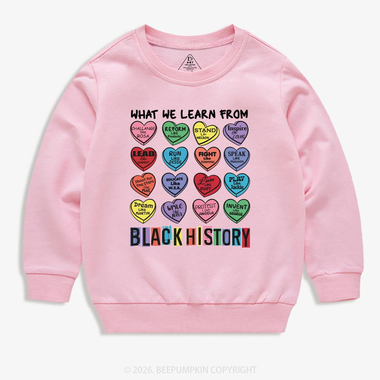 What We Learn From Black History Kid's Sweatshirt