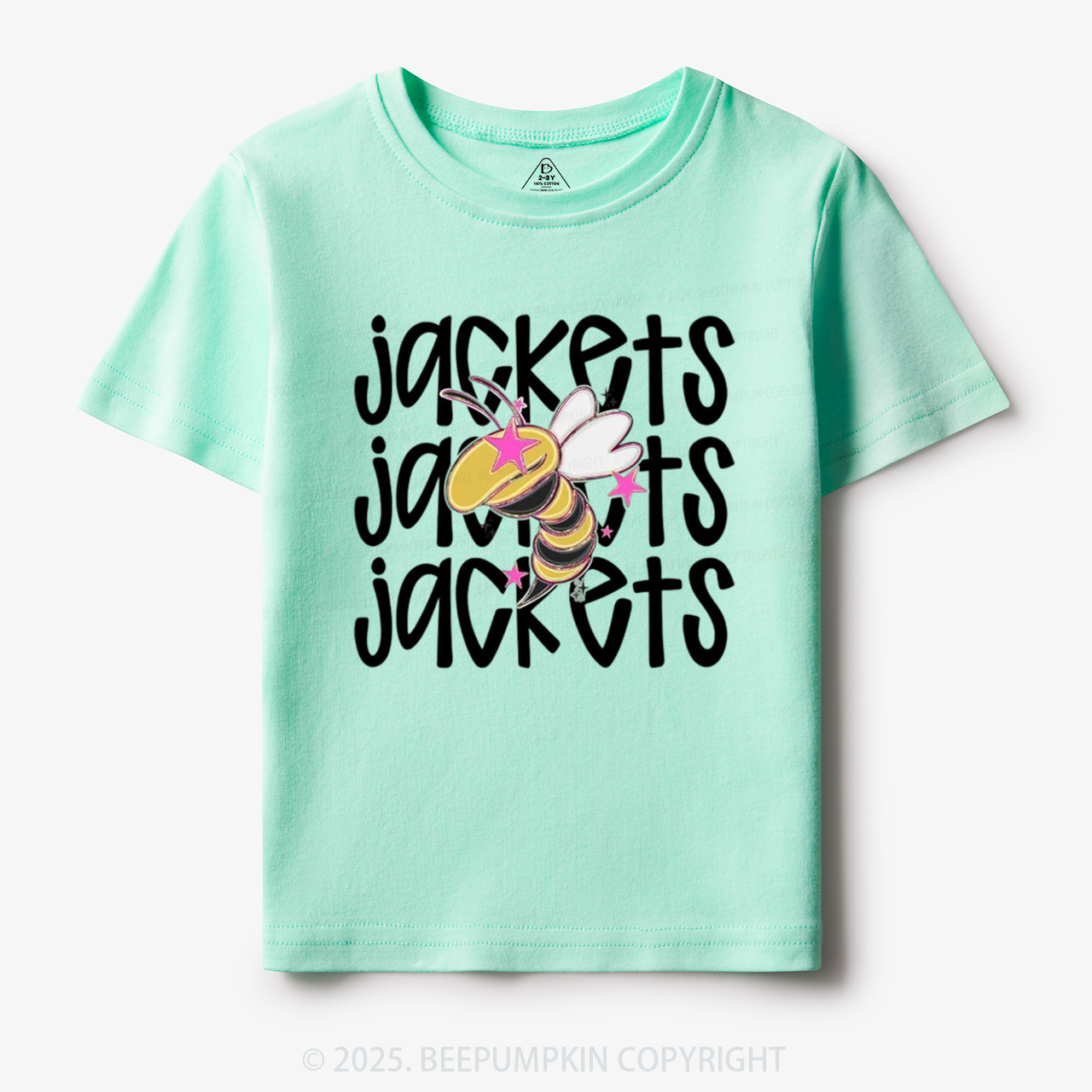 School Mascot Yellow Jackets Toddler&Kid's Tees Beepumpkin