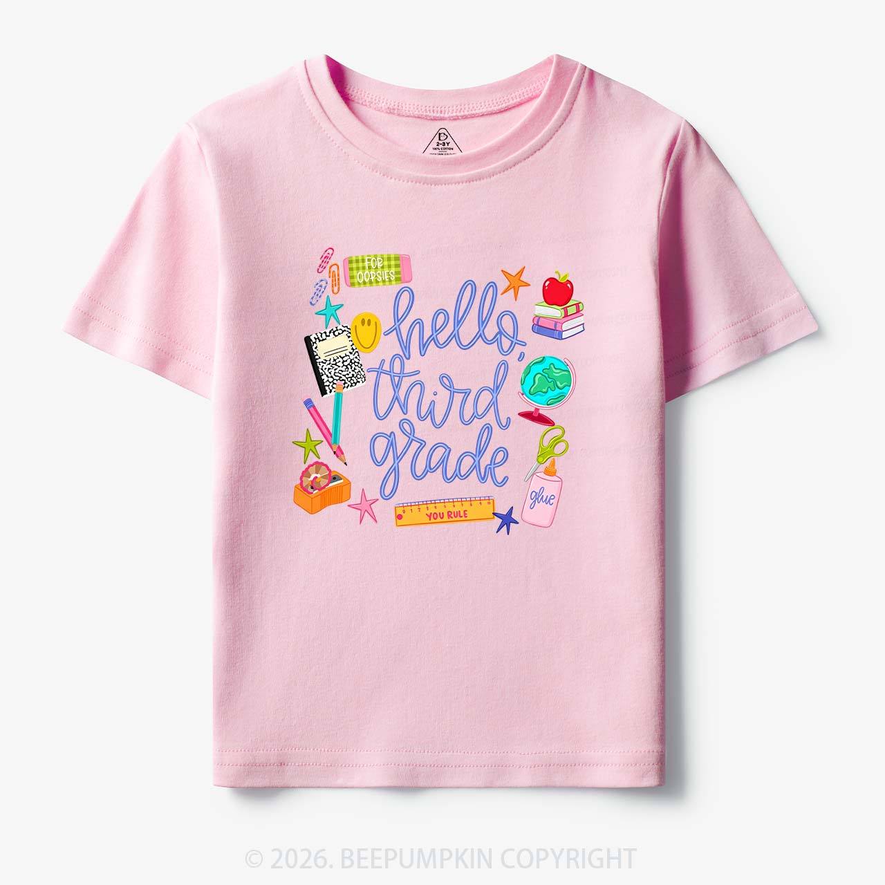 Personalized Cute Hello Grade Toddler&Kid's Tees