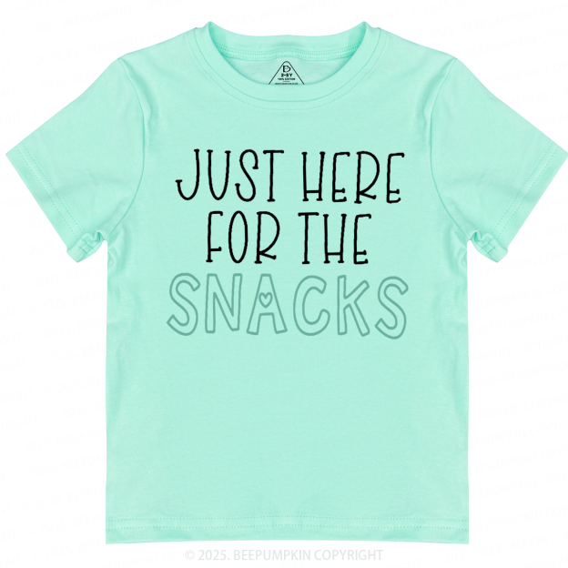 Just Here For The Snacks Toddler&Kid's Tees Beepumpkin
