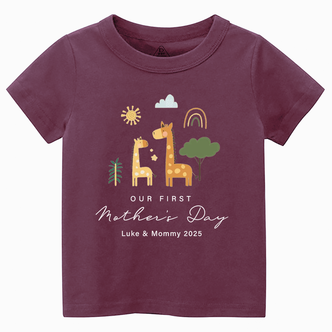 Personalized First Mother's Day Toddler&Kid's Tees Beepumpkin