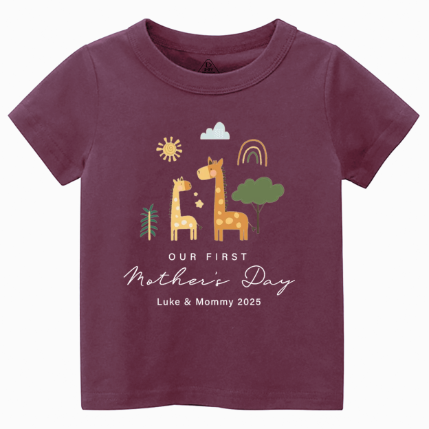 Personalized First Mother's Day Toddler&Kid's Tees Beepumpkin