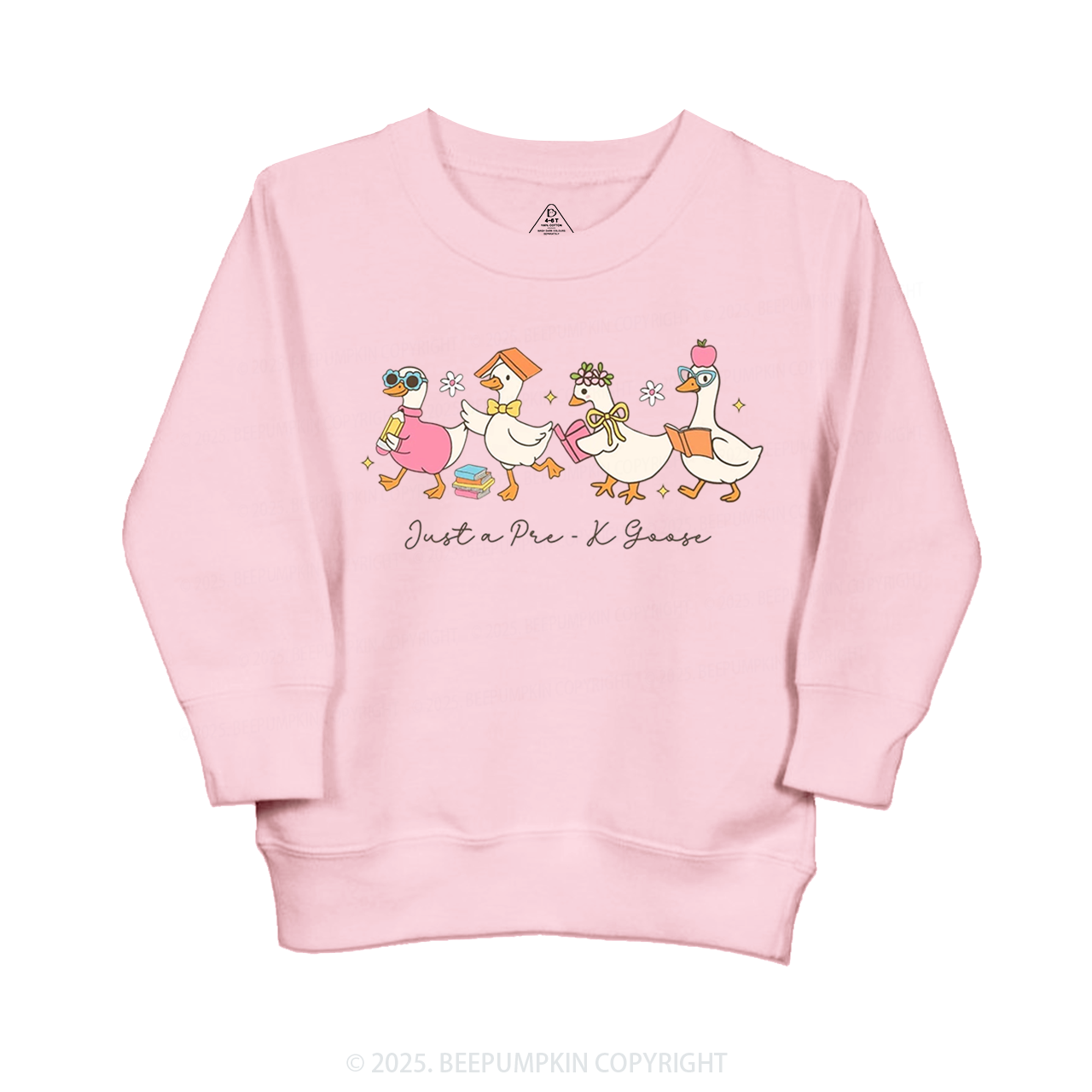 Personalized Back To School Goose Kid's Sweatshirt