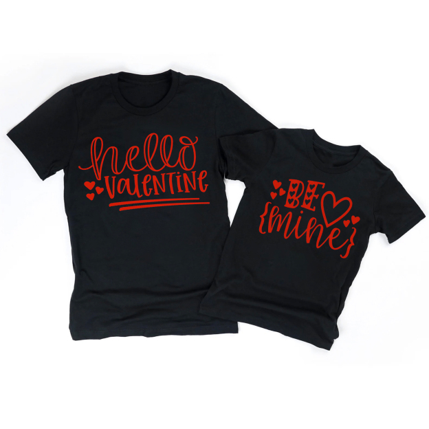 Hello Valentine Mom&Me Shirt