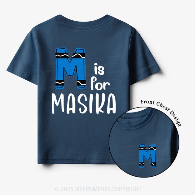 Personalized Name First Day Of school Toddler&Kid's Tees Beepumpkin