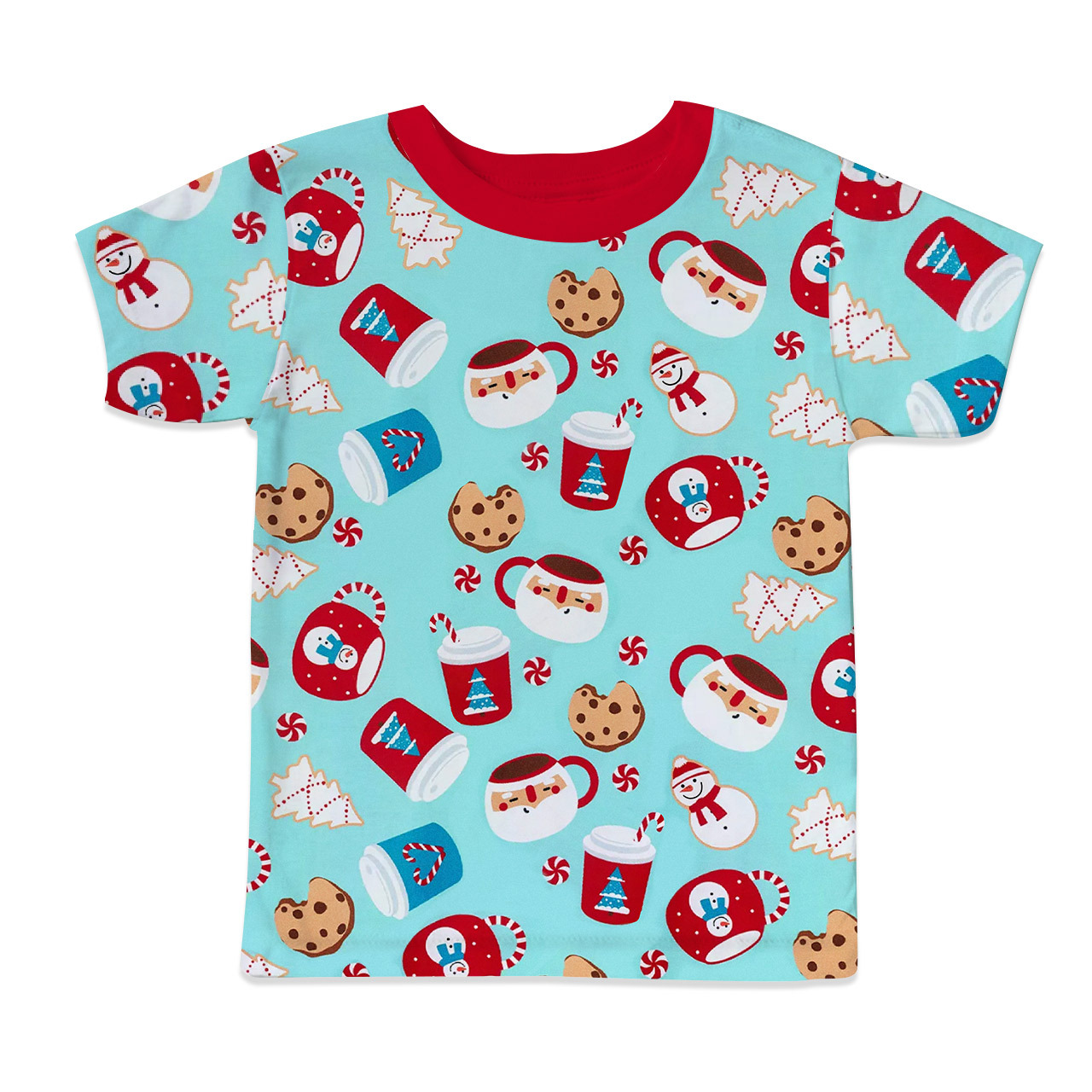 Mug & Cookie Magic Blue All-Over Print Short Family Matching Pajama Sets
