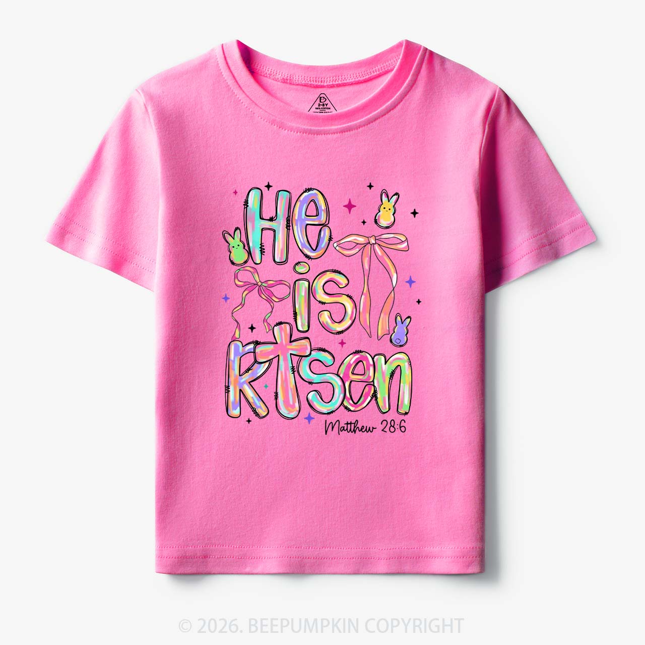 Risen In Color  Candy Bunny Toddler&Kids Tees