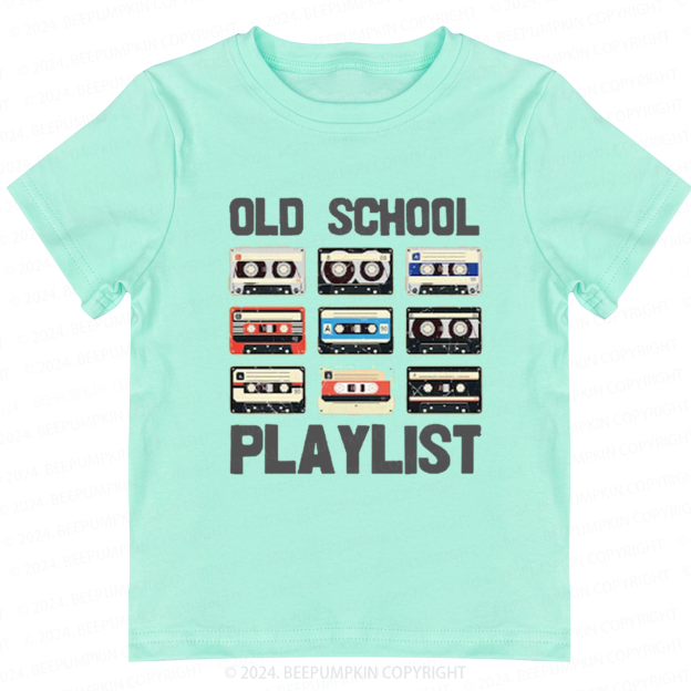 Old School Playlist Toddler&Kids Tees 8