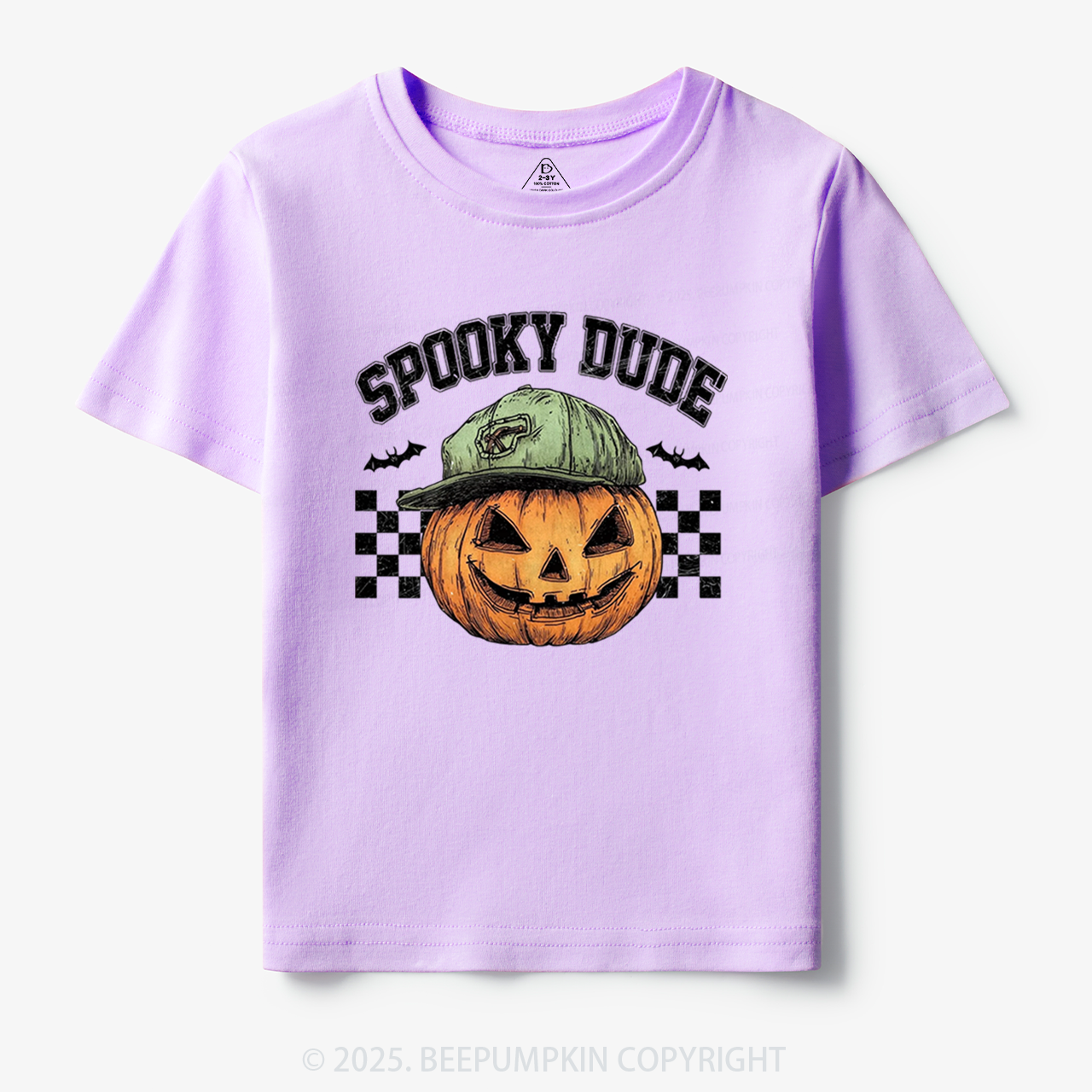 Spooky Dude Pumpkin Face Toddler&Kid's Tees Beepumpkin