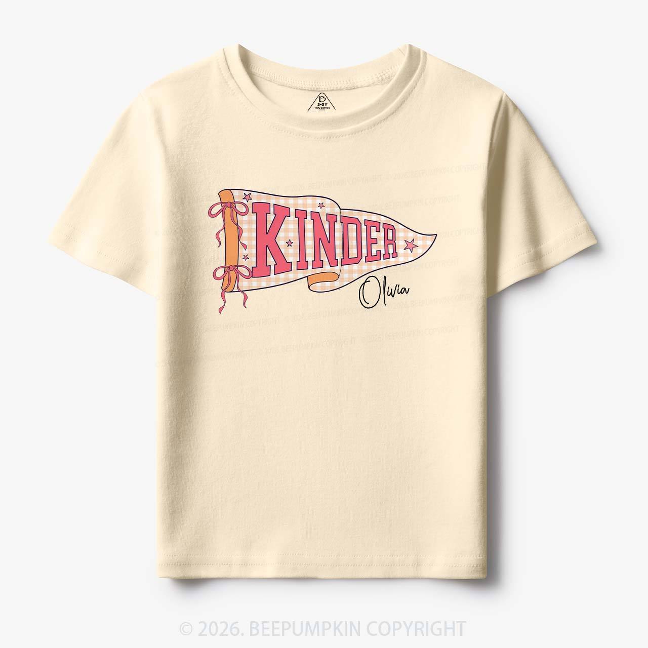 Personalized Name Grade Flag Collection Toddler&Kid's Tees