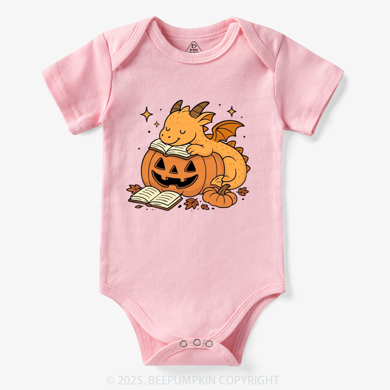 Sleeping Pumpkin Dragon Halloween Bodysuit Beepumpkin