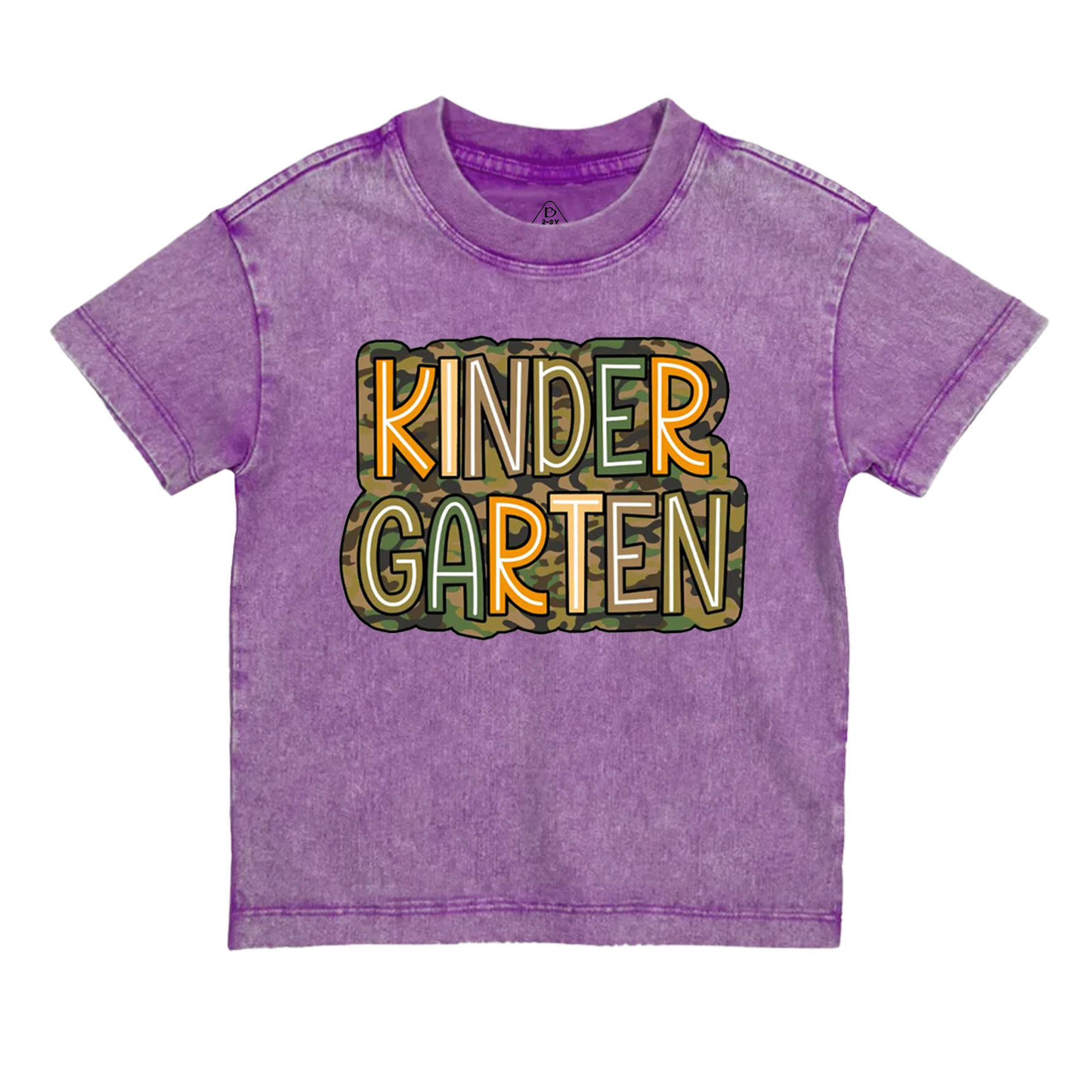 Personalized Camouflage Grade Toddler&Kids Washed Tees