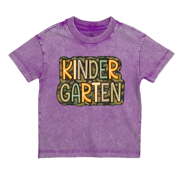 Personalized Camouflage Grade Toddler&Kids Washed Tees