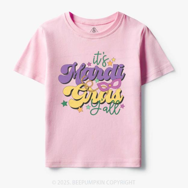 It's Mardi Gras Y'all Toddler&Kid's Tees Beepumpkin