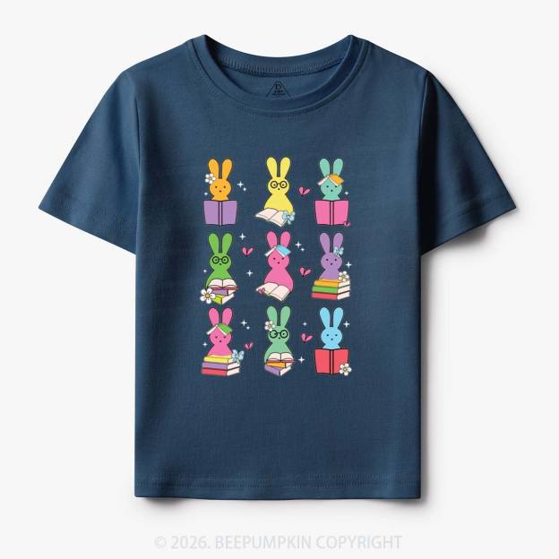 Book Lover Easter Bunnies Toddler&Kid's Tees