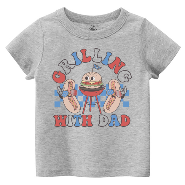 Grilling With Dad Toddler&Kid's Tees Beepumpkin 