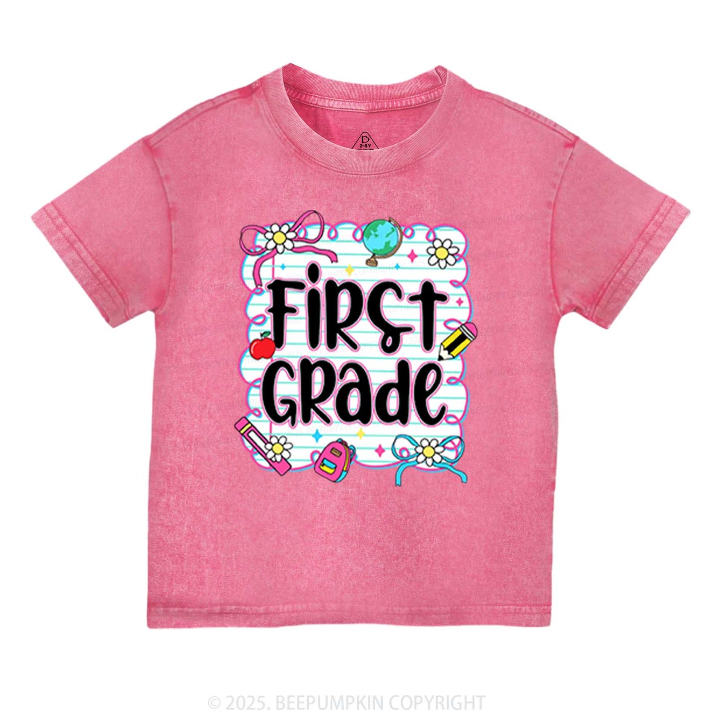 Personalized Grade Gift Package Sharing Toddler&Kids Washed Tees