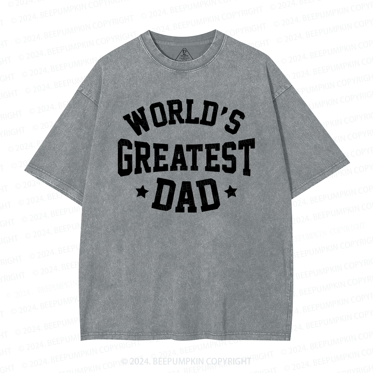 Worlds Greatest Dad Washed T-Shirts 