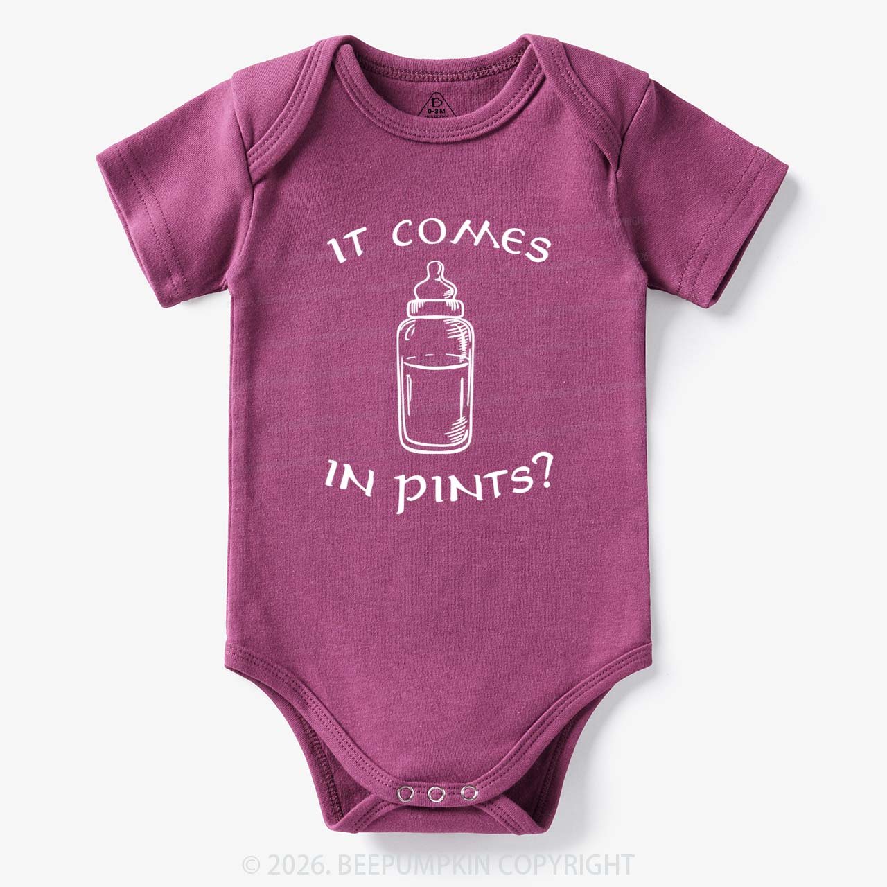 Milk by the Pint Funny Bodysuit