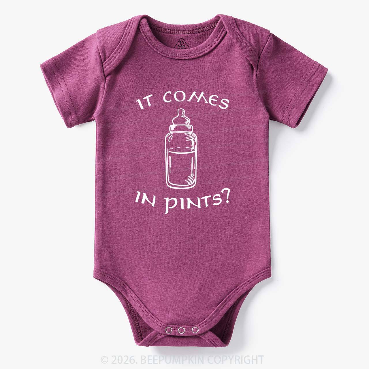 Milk by the Pint Funny Bodysuit