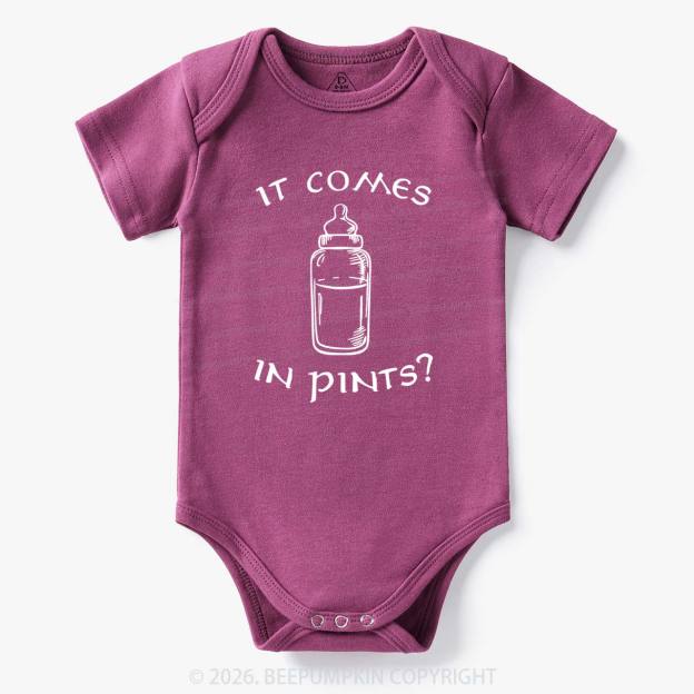 Milk by the Pint Funny Bodysuit