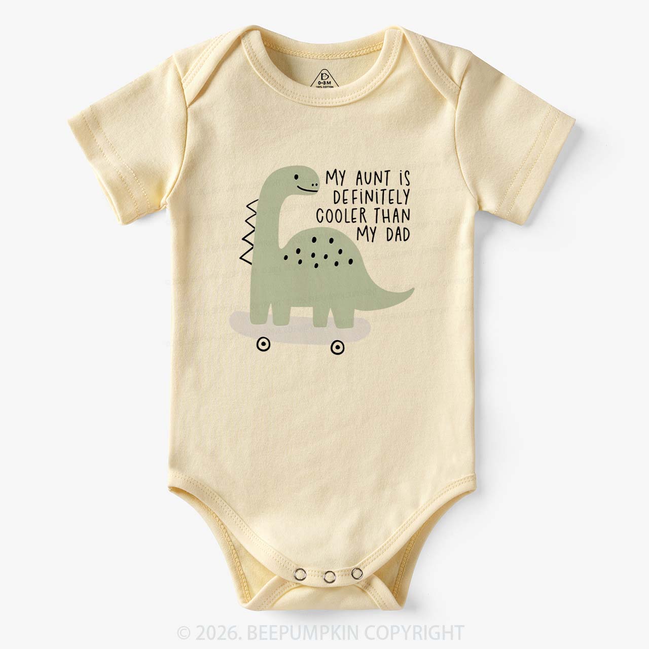 Dino My Aunt Is Cooler Than My Dad Bodysuit