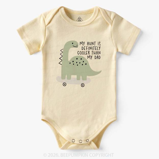 Dino My Aunt Is Cooler Than My Dad Bodysuit